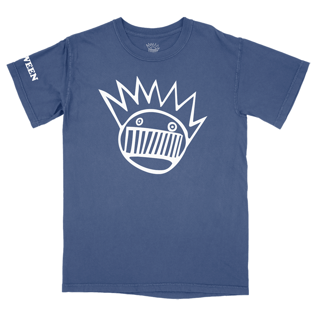 Vintage Washed Boognish Tee - China Blue