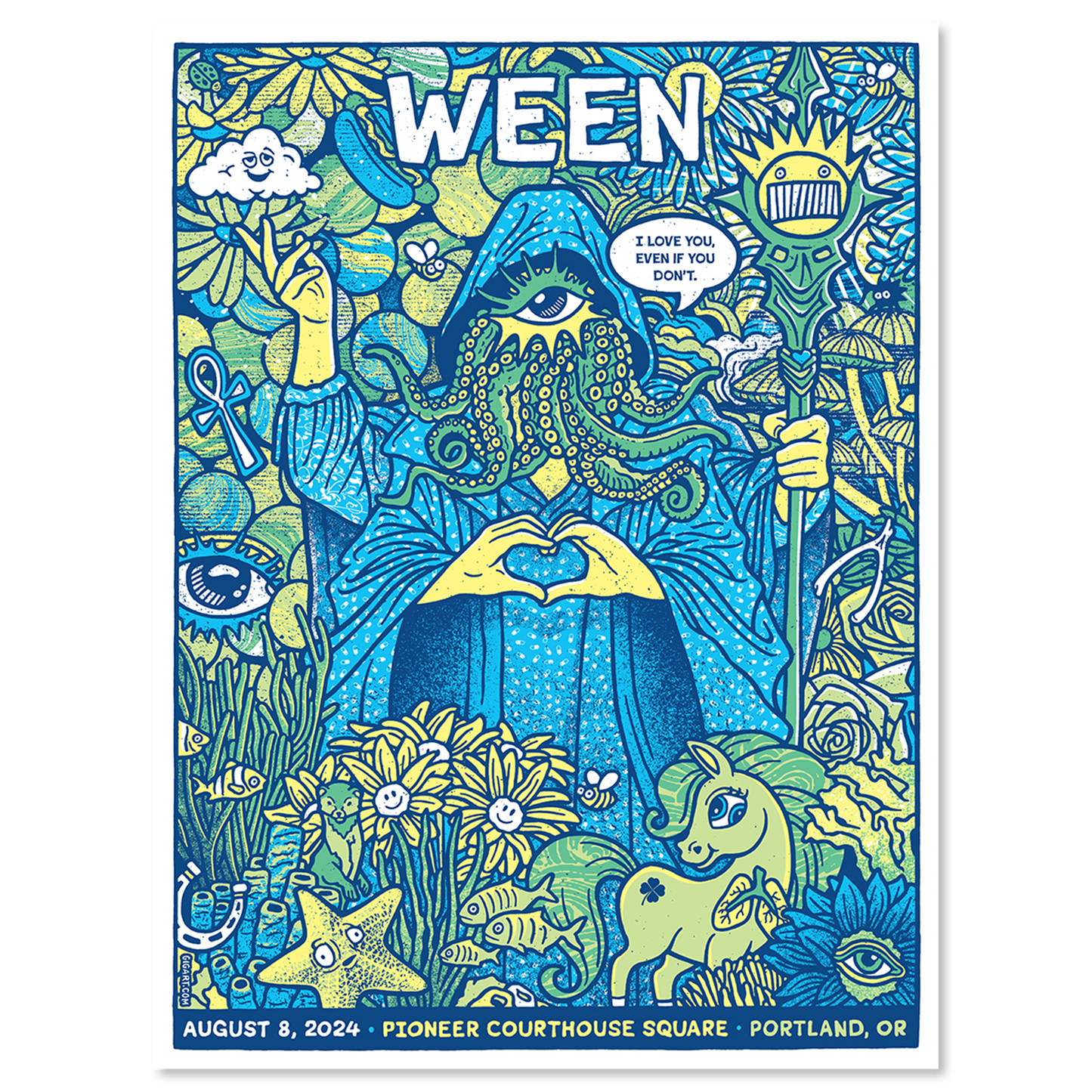 Portland, OR - 8/8/24 Poster by Gregg Gordon