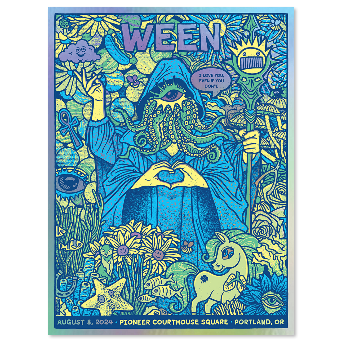 Portland, OR - 8/8/24 Poster by Gregg Gordon