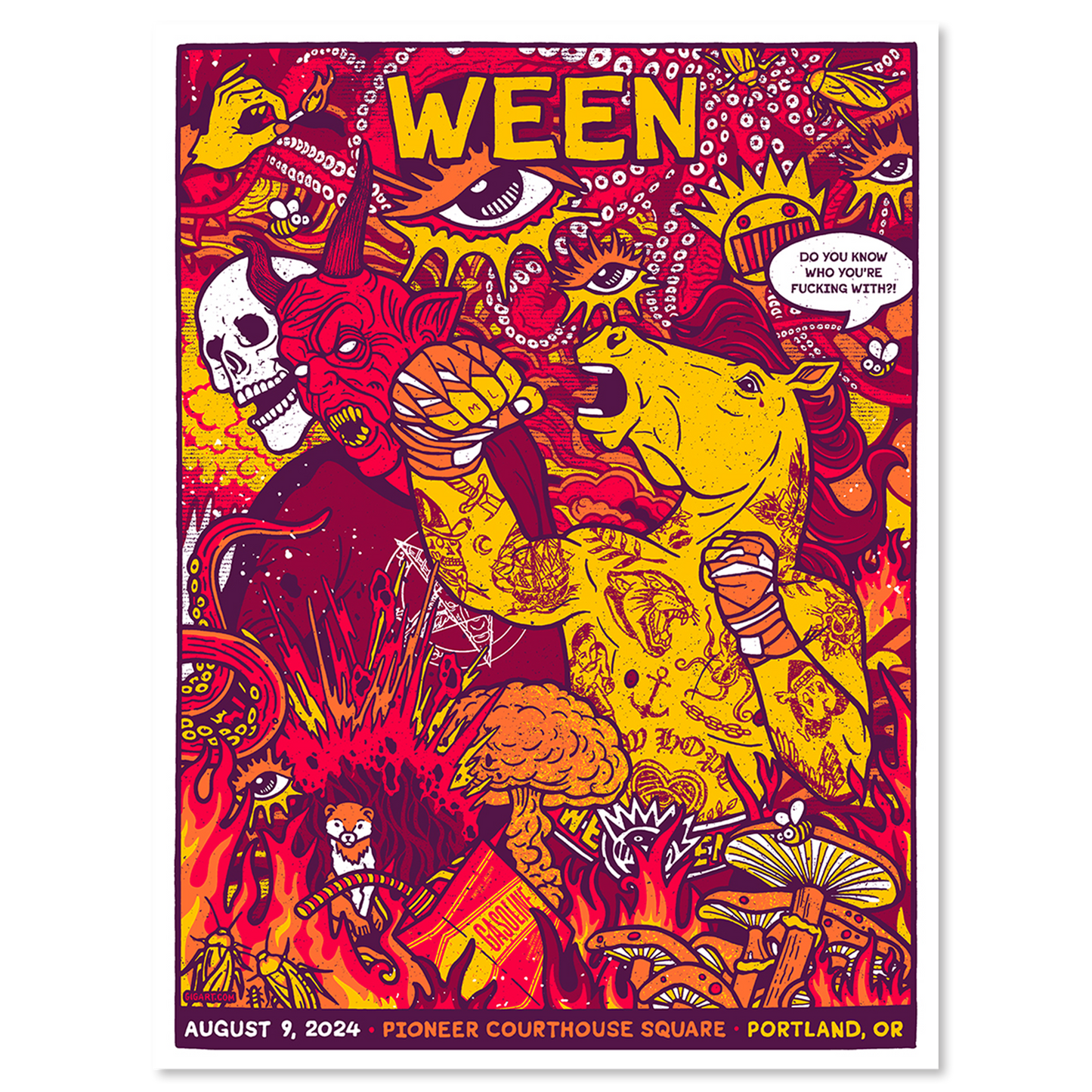 Portland, OR - 8/9/24 Poster by Gregg Gordon